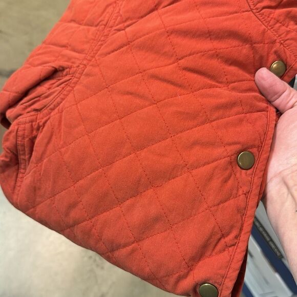 Duluth Trading Burnt Orange Cortland Quilted Jacket Size Small Fisherman Core - Picture 11 of 11